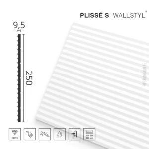 Стеновая панель PLISSÉ S Wallstyl (25×260 см)