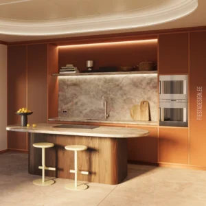 Стеновая панель PLISSÉ S Wallstyl, плинтус FT8 Wallstyl