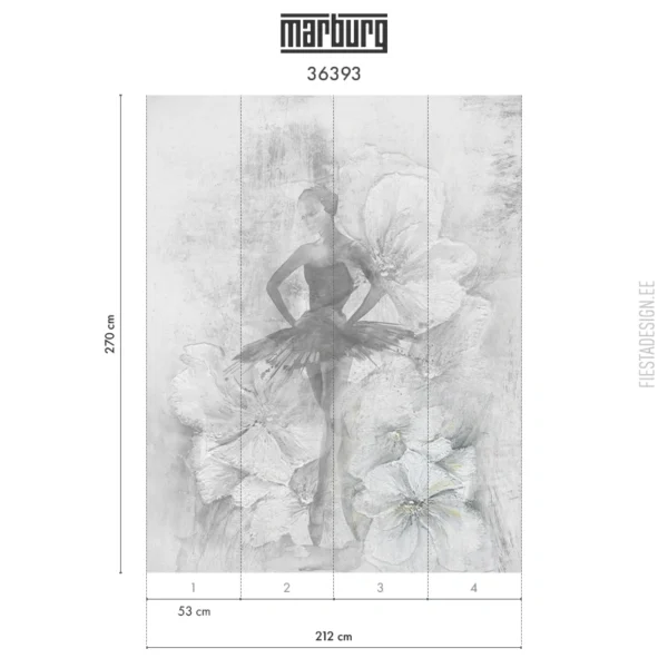 Флизелиновые обои Marburg Whisper 36393 Ballerina