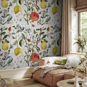 Tapeet Fun House - Pomegranate and lemons