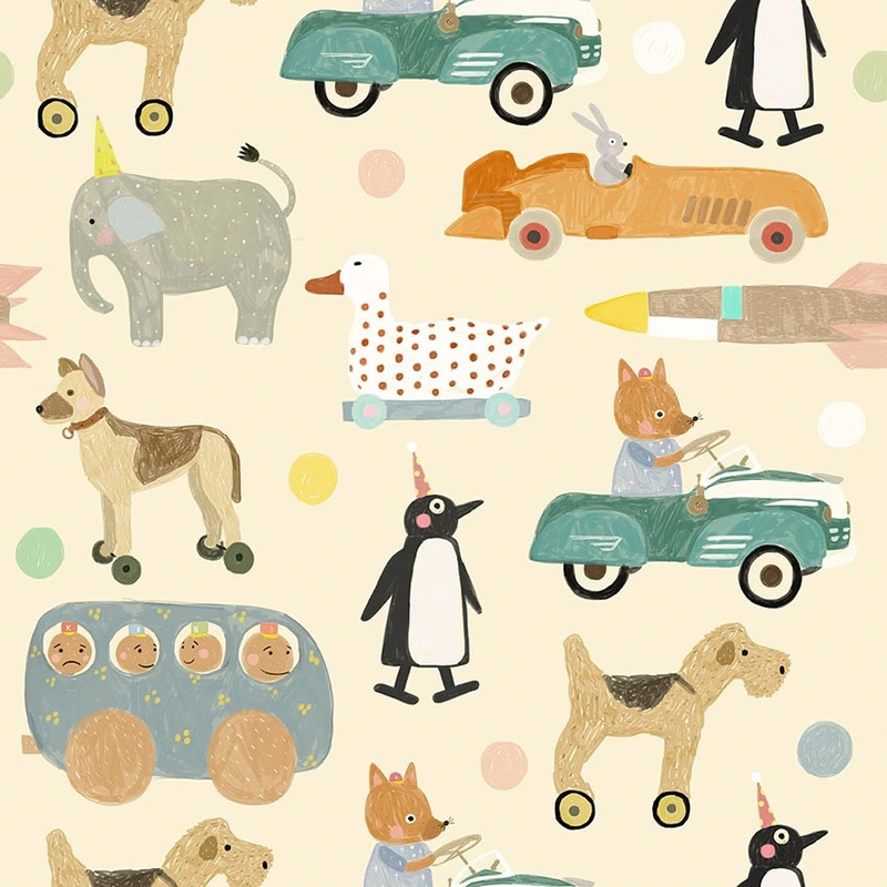 Tapeet Retro Toys #1 Tapeet Fun House - Retro Toys #1