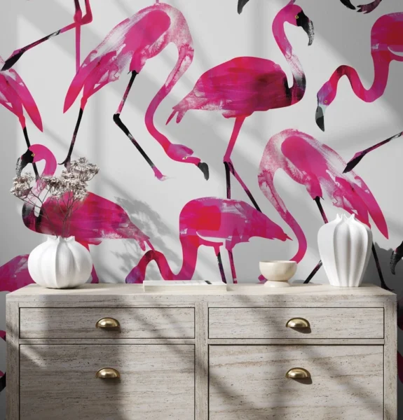 Tapeet Fun House - Flamingo breakfast