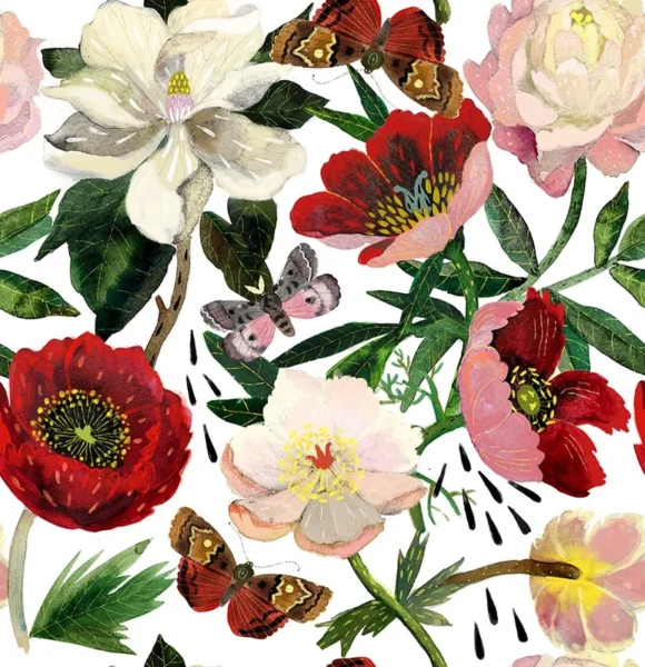 Tapeet Fun House - Poppies