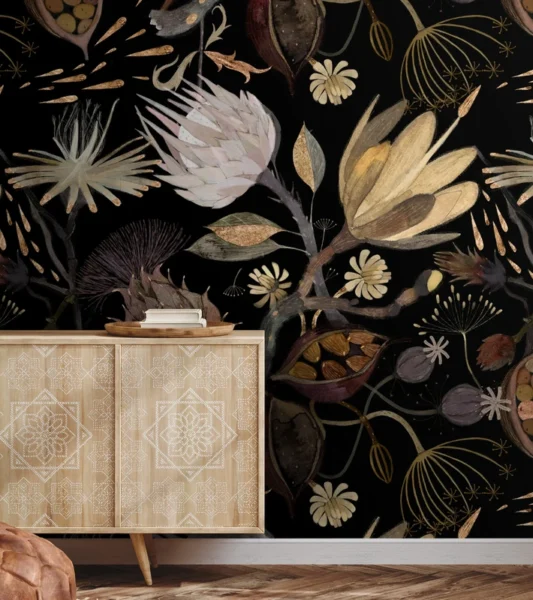 Tapeet Fun House - Winter flowers