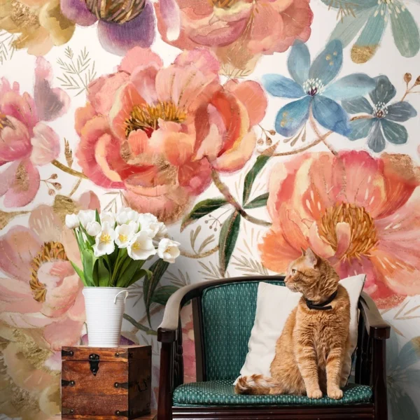 Tapeet Fun House - Tender peonies