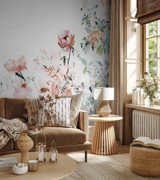 Tapeet Fun House - Five peonies