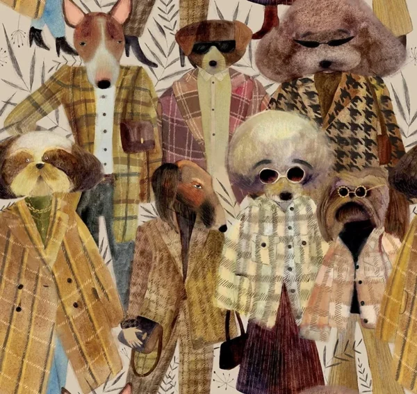 Tapeet Fun House - Fashionable dogs