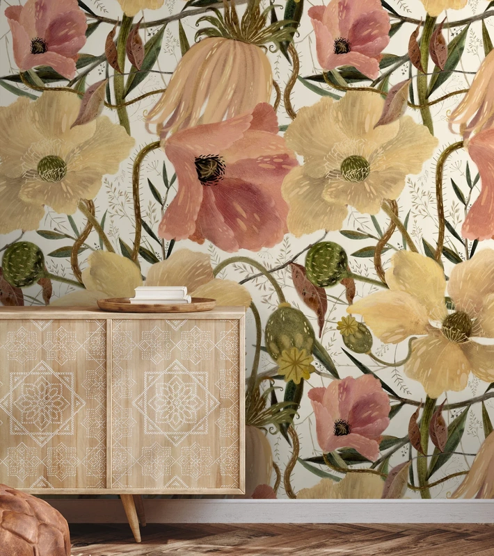 Обои Tender poppies Обои Fun House - Tender poppies