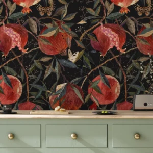 Tapeet Fun House - Golden pomegranates