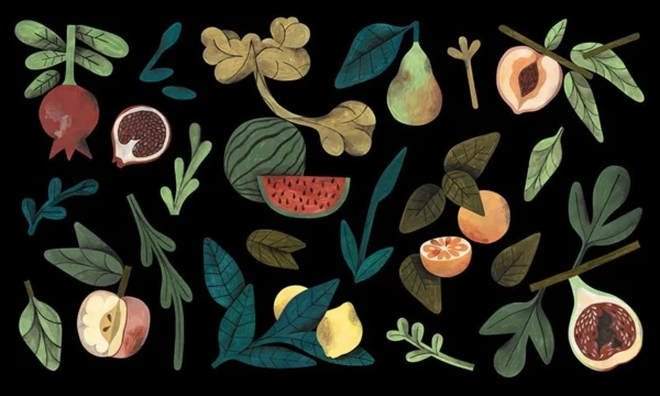 Tapeet Fun House - Fruit anatomy