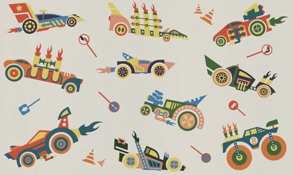 Tapeet Fun House - Race car