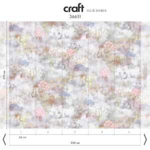 Tapeet Felix Diener CRAFT 36651 Silk Painting (mõõdud)
