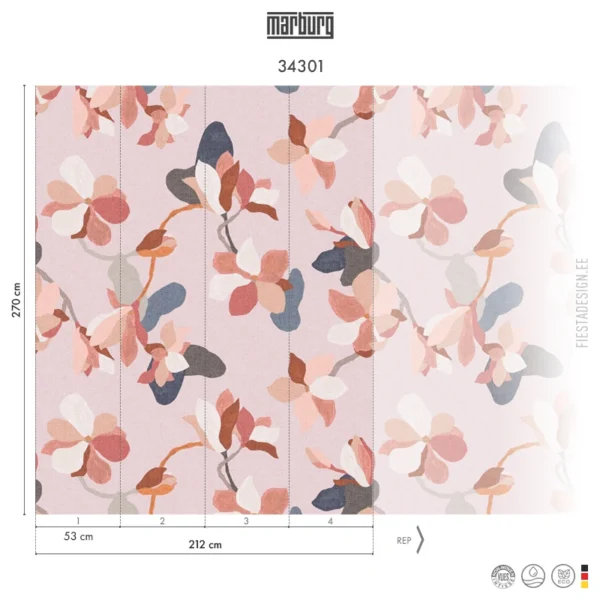 Tapeet Marburg Smart Art 34301 Magnolia