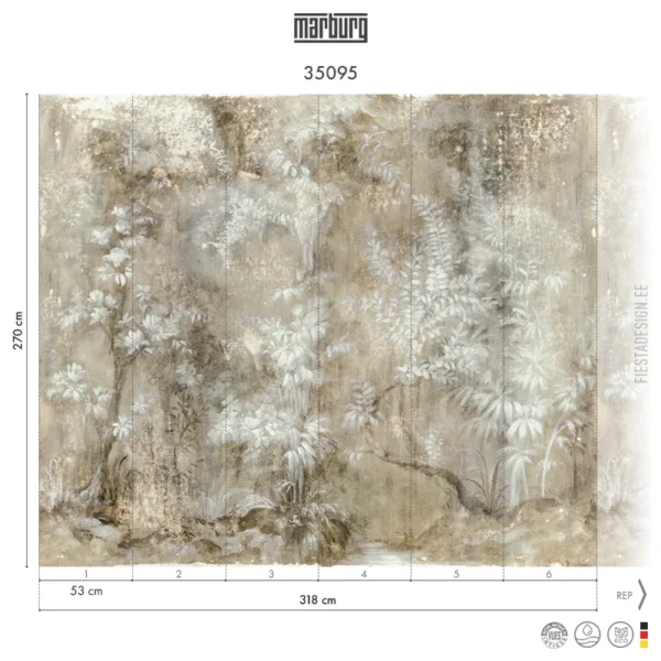 Tapeet Marburg Smart Art 35095 Shabby Jungle