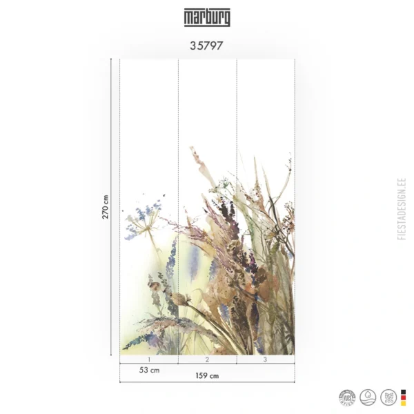 Обои Marburg Smart Art 35797 Delicate Grasses