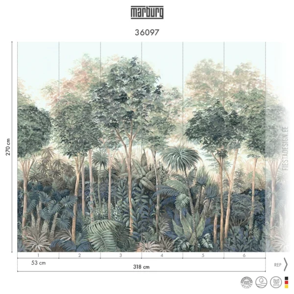 Tapeet Marburg Smart Art 36097 Lush Wilderness