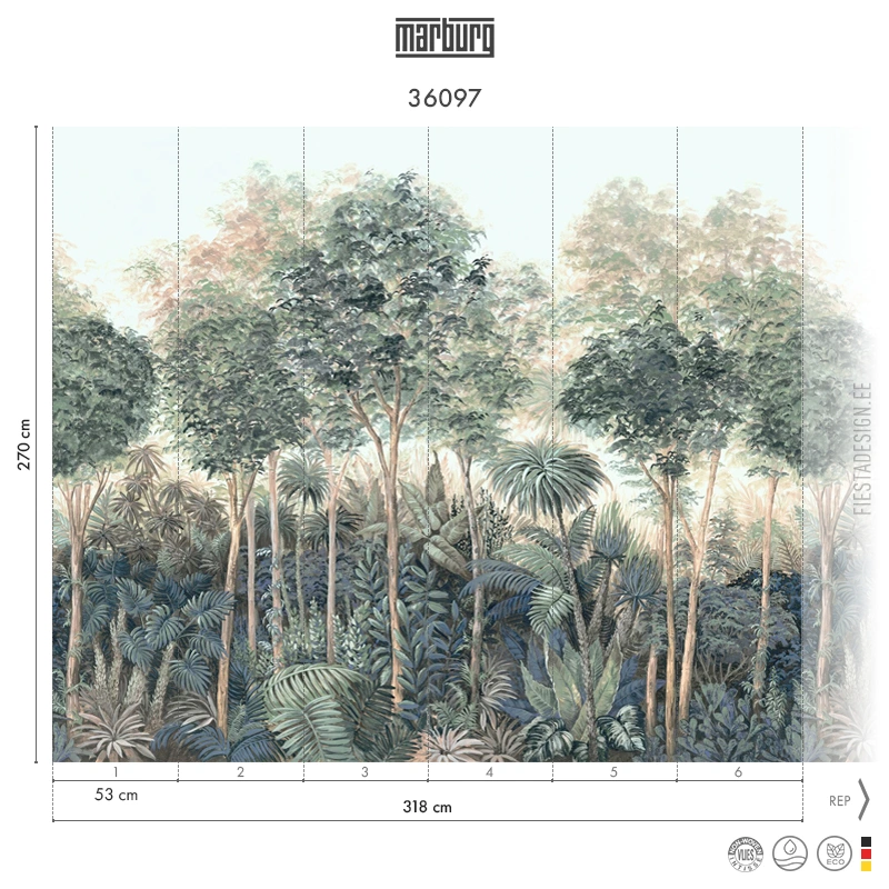 Tapeet Marburg Smart Art 36097 Lush Wilderness