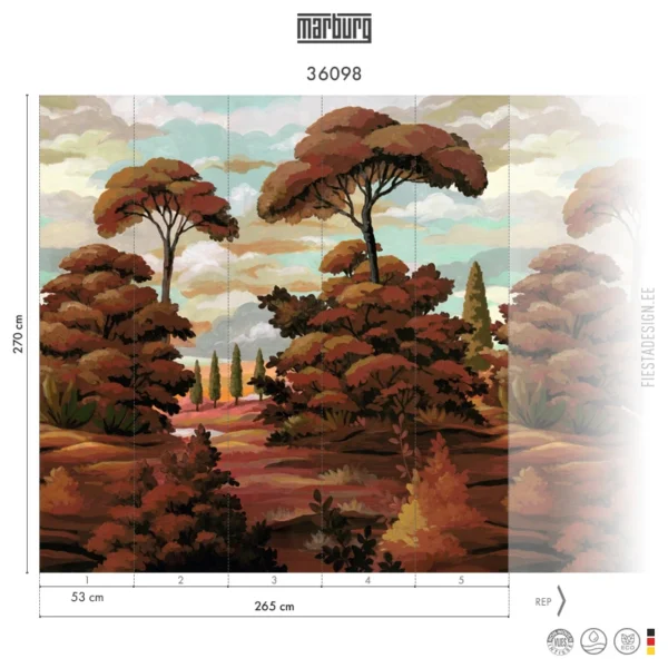 Обои Marburg Smart Art 36098 Amber Valley
