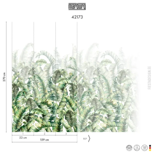 Обои Marburg Smart Art 42173 Tropical Flair
