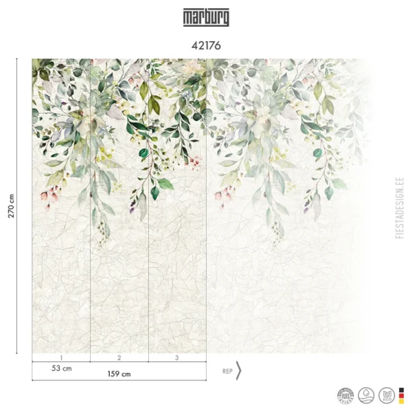 Tapeet Marburg Smart Art 42176 Lush Foliage