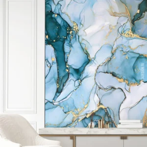Обои Marburg Smart Art 81680 Marble Blue