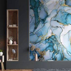 Обои Marburg Smart Art 81680 Marble Blue