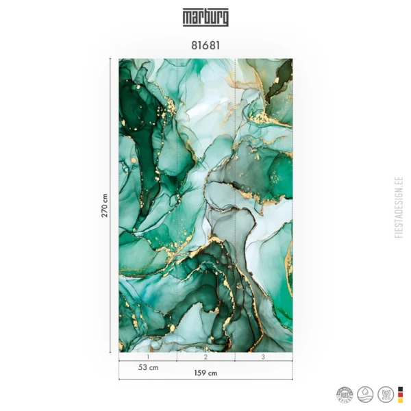 Tapeet Marburg Smart Art 81681 Marble Green