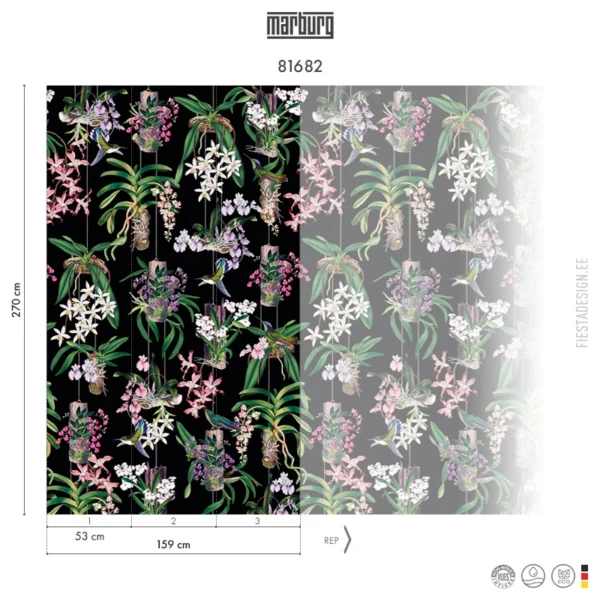 Tapeet Marburg Smart Art 81682 Orchids