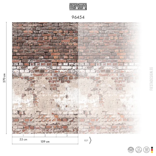 Обои Marburg Smart Art 96454 Brickwall 