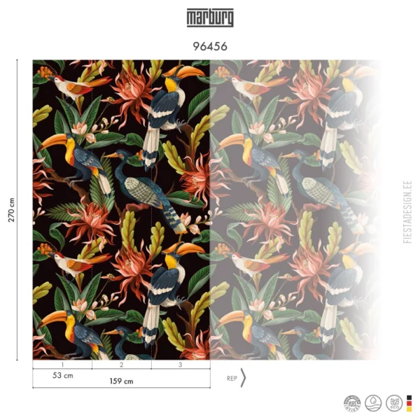 Обои Marburg Smart Art 96456 Tropical Nocturne