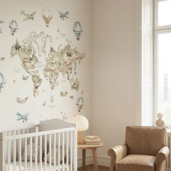 Обои Marburg Smart Art 96469 Discover the world (карта мира)