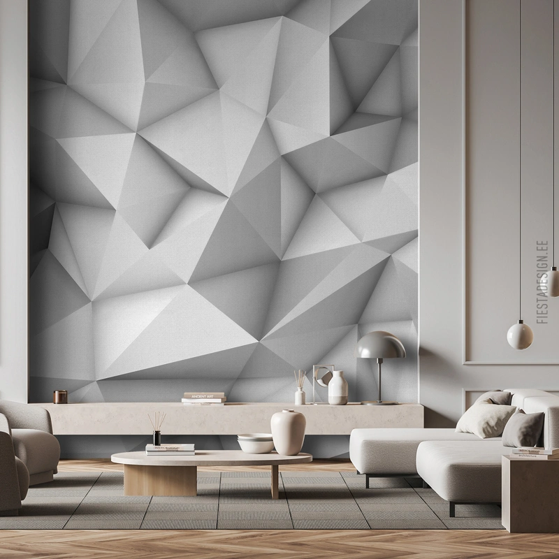 Обои-панно Marburg Smart Art 94457 3D Triangles, 212×270 см