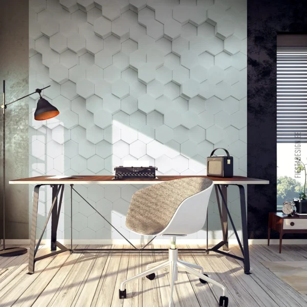 Pilttapeet Marburg Smart Art 94458 3D Hexagons, 212×270 cm