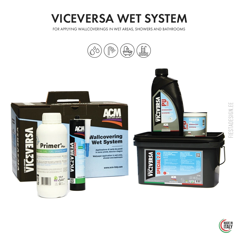 Viceversa WET System: tapeet niisketes ja märgades ruumides