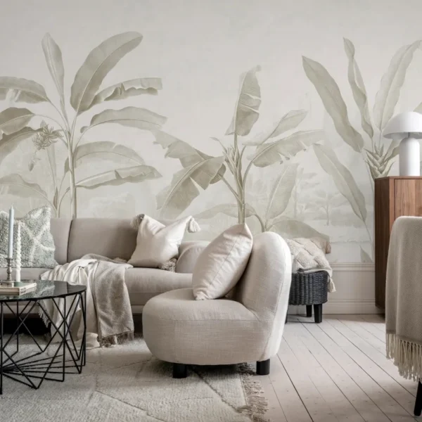 Обои Tropical Palms Beige
