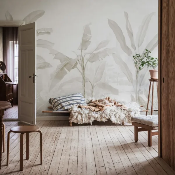 Обои Tropical Palms Beige