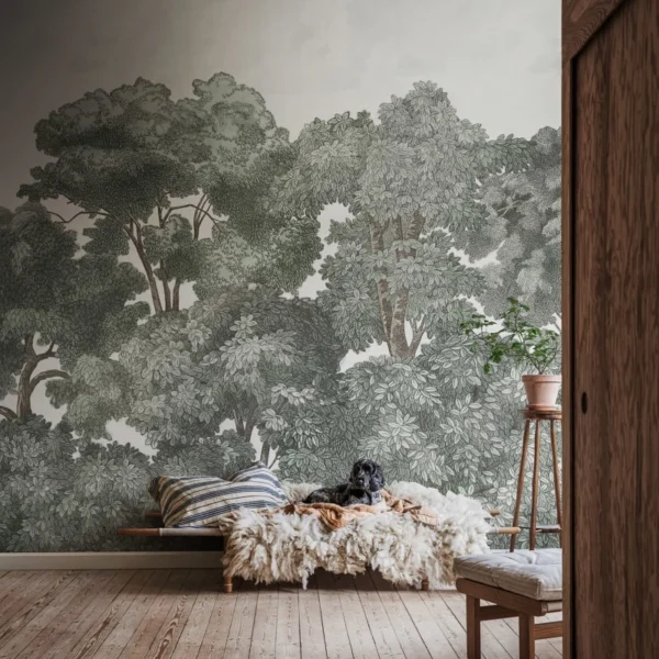 Tapeet Bellewood Clouds Blue Vintage