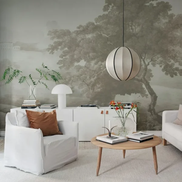 Tapeet Vintage Tree Beige