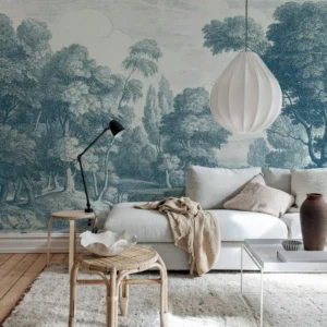 Обои Etching Park Blue