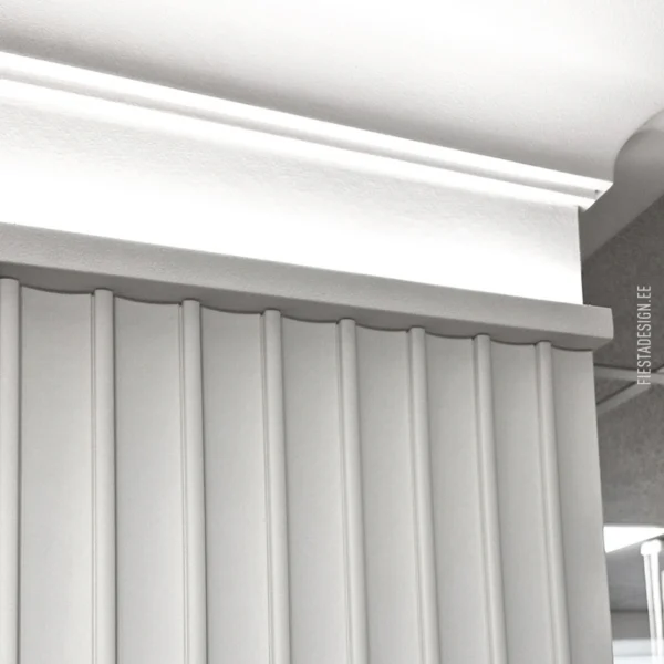 Led-профиль IL12 Wallstyll с подсветкой, потолочный карниз Z17 Arstyl, стеновая панель Dorique Arstyl