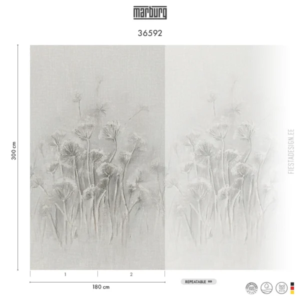Флизелиновые обои Marburg Cashmere 36592 Silent Umbels