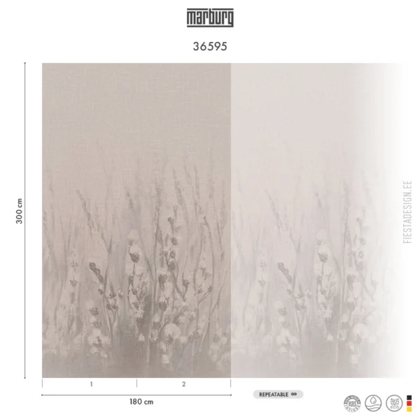 Флизелиновые обои Marburg Cashmere 36595 Soft Grasses