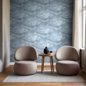 Флизелиновые обои Marburg Tide 47909 Seafoam waves