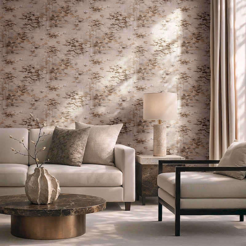 Флизелиновые обои Marburg Tide 47911 Water lilies