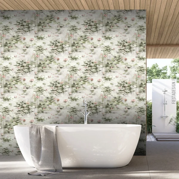 Флизелиновые обои Marburg Tide 47914 Water lilies